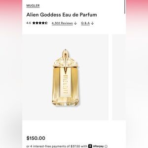Mugler Alien Goddess Gold Perfume